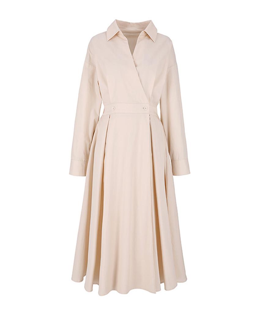 SOUP Shirt Collar Wrap Dress (Sa2Opf2)