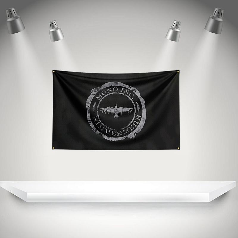 M-Mono Incs Flag Rock Music Band Banner HD Printing Tapestry Exhibition, Music Band Fans, Garage Decor
