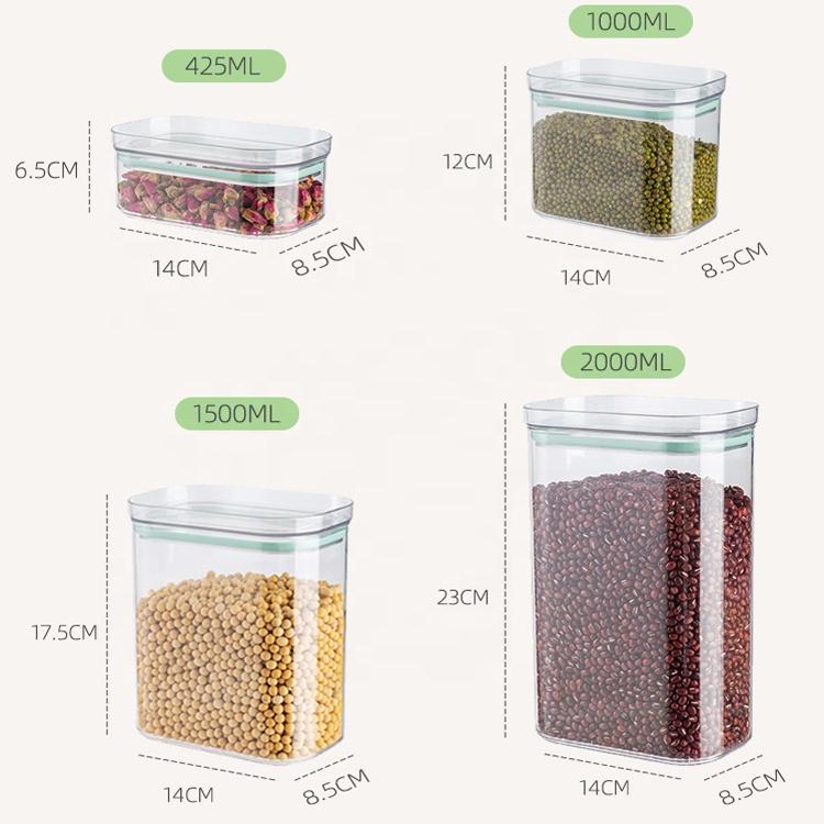 Airtight Storage Jar Canister Plastic Storage Jar Food Storage Jar Box
