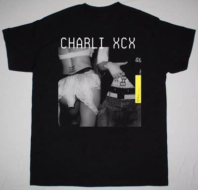 NEW Charli XCX - Guess Short Sleeve Cotton Black All Size Shirt CO590 Unisex T-Shirt