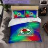 Set Biancheria da Letto Calcio Blackburn Rovers 3 Pezzi Morbido Copripiumino con Federe Set Decorazione Camera da Letto per la Casa