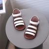 Kids Sandals Soild Color Retro Open Toes Girls Casual Shoes for Summer 2025 New Children Beach Shoes Soft Sole Non-slip Classic