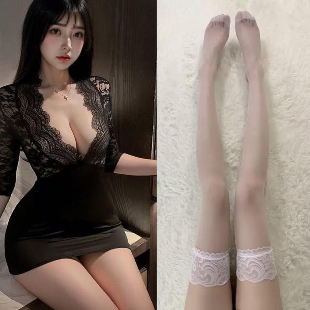 Sexy Lace Purple Hip Skirt Gathering Erotic Underwear Secretary OL Playing Suit No Temptation Robe