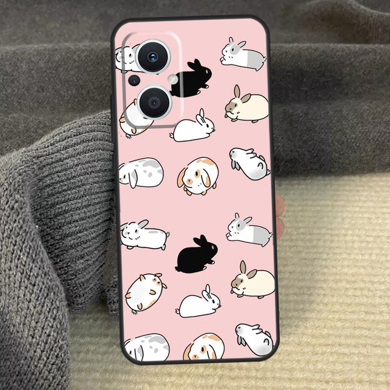 Rabbits Bunnies Cover For OPPO Reno 8T 8 Lite 14F 13F 12 F 11 F 14 13 10 Pro OPPO Find X8 X6 X5 X9 Pro Case