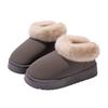 Women's Home Bootie Furry Slippers Warm Cozy Snow Boots with Fuzzy Plush Lined for Women Winter Non Slip House Shoes for Indoor Outdoor Short Boots