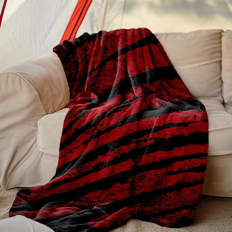 1pc Cool Style Blanket, Home Printed Throw Blanket - Soft Blanket Gift for Family, Washable Sofa Bed Blanket
