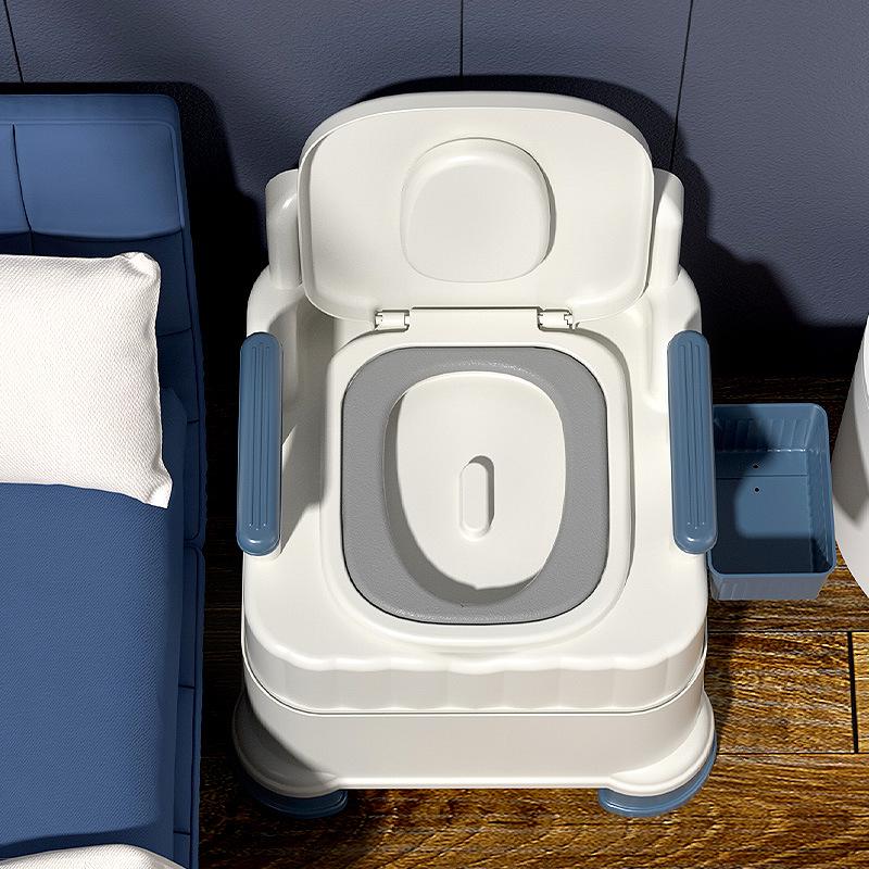 Portable Commode Chair for Adults: Ideal for Elderly, Pregnant Women, and Indoor Use