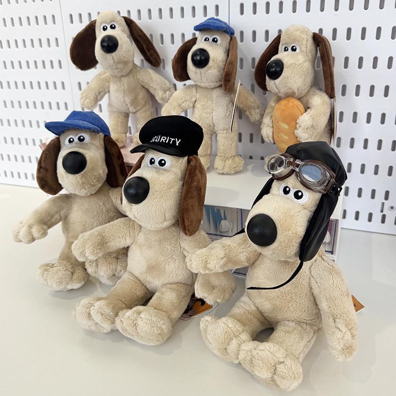 Wallace And Gromit Duck Tongue Hat And Motorcycle Hat Puppy Plush Dollfor Kids And Gift Use
