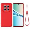 For Xiaomi Redmi Note 15 4G (Global) Liquid Silicone Case Phone Back Cover with Hand Strap