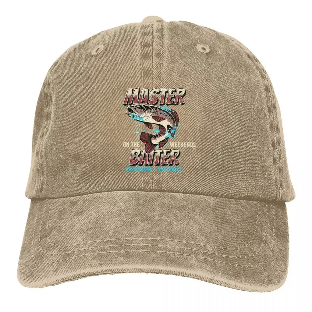 Washed Unisexs Baseball Cap Fishing Melbourne Australia Trucker Snapback Caps Dad Hat Master Baiter Golf Hats