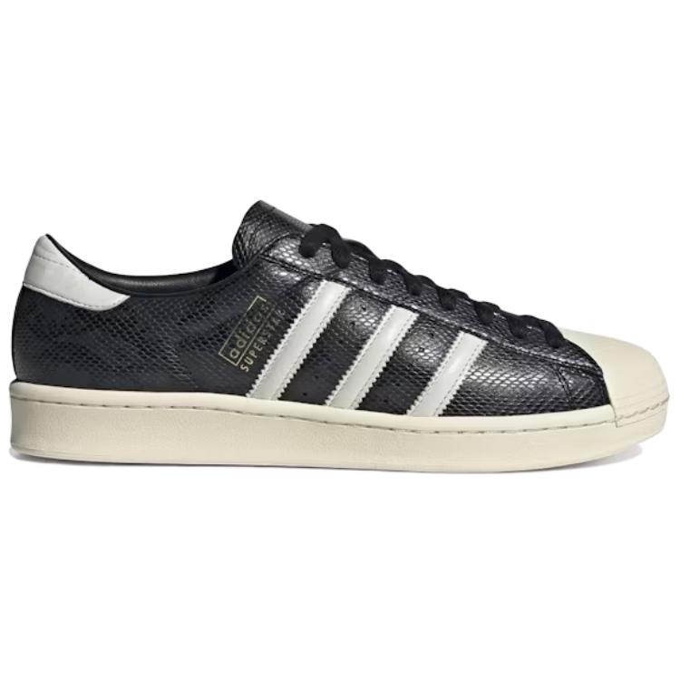 adidas Superstar Vintage Core Black Cream Unisex Sneakers Core-White Cream-White JR1642