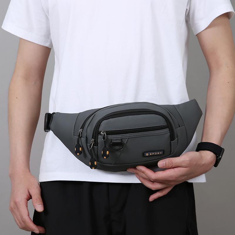 Large Capacity Unisex Waist Bag Waterproof Wear-Resistant Casual Travel Chest Bag for Sports and Business Single Shoulder