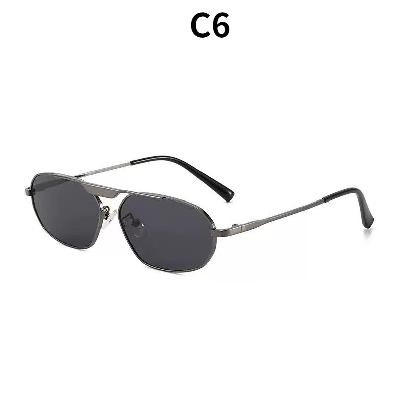 Women's sunglasses, single-beam oval sunglasses, retro sunglasses.