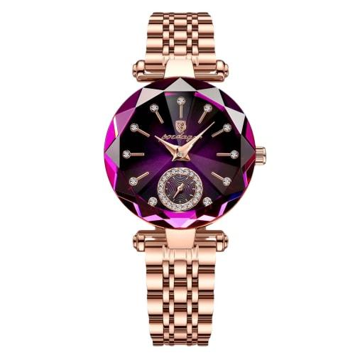 

RORIOS Women s Quartz Watch, Cute and Sparkly Analog Watch with 30M Water Resistance, Stainless Steel Band, Perfect for Commuting, Casual Wear, Christ