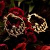 Cute Mushroom C Shaped Earring Dangle Hoop Earrings Girls Jewelry Gifts