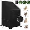 65x65x80x120cm Garden Stacking Chair Cover Waterproof 210D Oxford Garden Furniture Covers Stackable Outdoor Chairs Covers