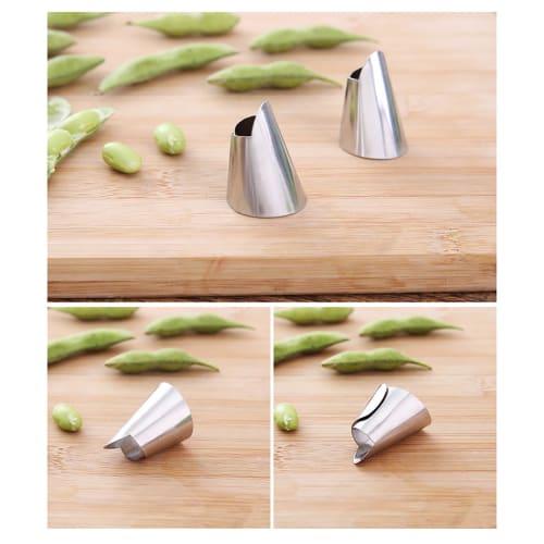 Finger Cots/stainless Steel Nail Covers/edamame Peelers/metal Garlic Peelers (set of 5)