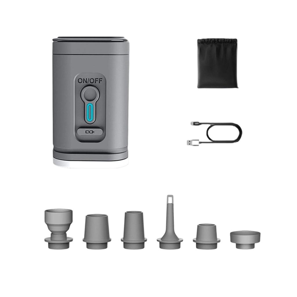 Inflator Deflator with LED Light, Portable Handheld Rechargeable for Home Travel