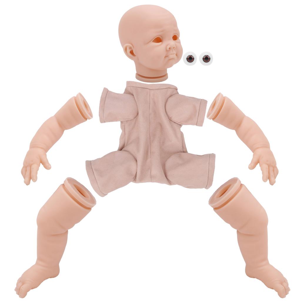22 Inch DIY Simulation Unpainted Reborn Baby Doll Mold Sets Reborn Doll Kits Parts Toy