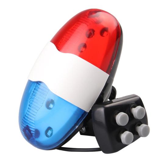 Multifunctional MTB Bike Bicycle 4 Sirens Electronic Horn Light Warning Lamp