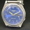 SEIKO 5 AUTOMATIC JAPAN MENS 7019A VINTAGE ARABIC BLUE DIAL WATCH a701210-5 R206a-a701210