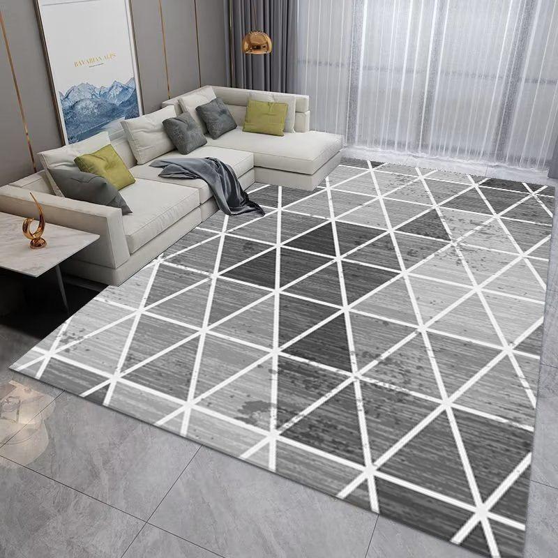 

modern europe Style geometry stripe carpet Living Room Sofa Bedroom Bedside Study Entrance Door Rug Non-slip Fashion Decor Mat 40x60cm