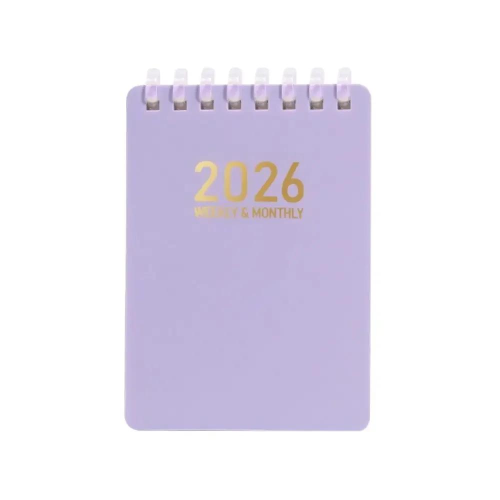 Compact A7 To Do List Notebook English Version Mini 2026 Agenda Book Portable Monthly Planner Students