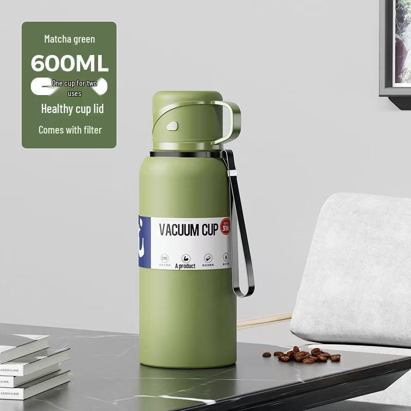 

Изолированная бутылка для воды из нержавеющей стали 316 с умным дисплеем температуры - Сверхбольшая вместимость для мужчин Regular Lid