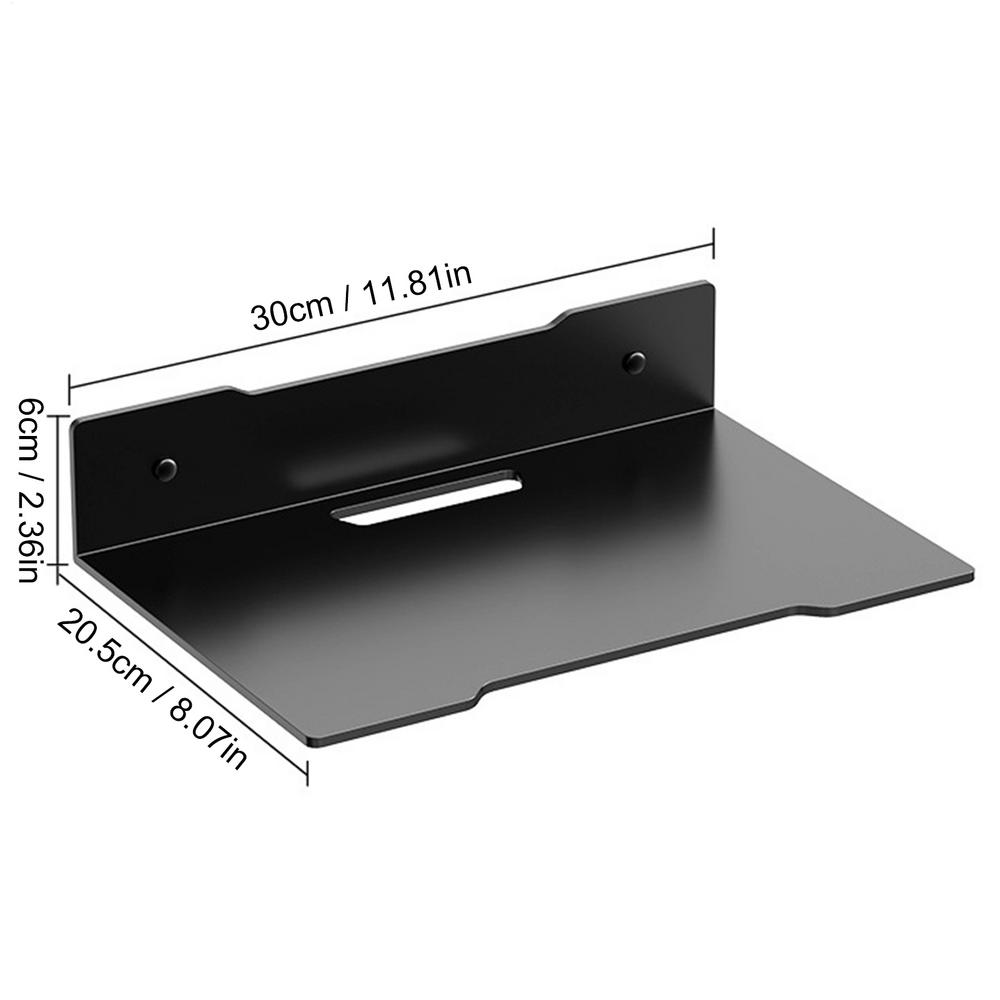 Wandregal Platzsparendes Aufbewahrungsregal Stanzfrei Handyhalterung Ablage für WLAN-Router Badezimmer-Organizer Faltbar