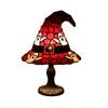 Witch Hat Lamp Stained Resin Gothic Wizard Hat LED Night Light Spooky Small Table Lamp for Indoor Bedroom Halloween Decor