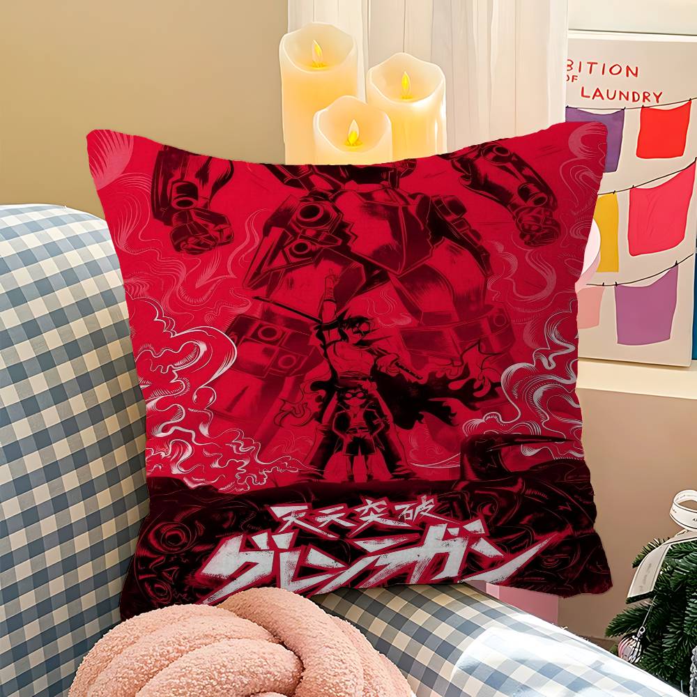 Anime G-Gurren Comics Lagann Pillow Gift Home Office Decoration Pillow Bedroom Sofa Car Cushion CoverPillow Case