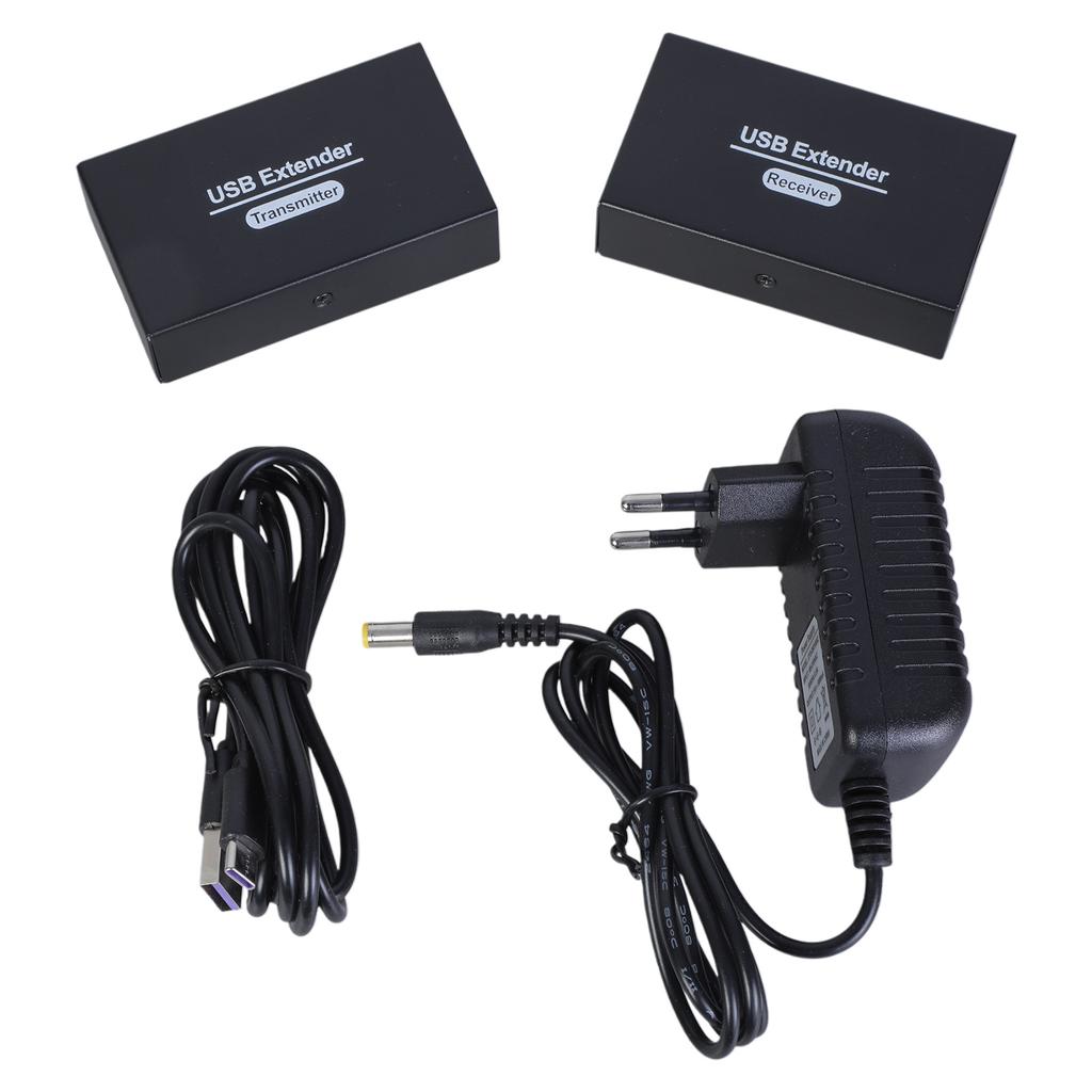 HDTV KVM USB Extender 150M 3 USB Port Plug and Play for  Keyboard and Mouse USB Over Ethernet Transmitter Receiver