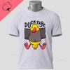 Funny Duckduct Tape Graphic Tshirt Black Casual 100 Cotton Shortsleeve Humor Style Tshirt For Everyday Outdoor Wear