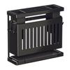 Kitchen Knives Chopstick Rack with Draining Tray Wall Mounted Multifunctional Utensil Knives Holder