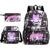 Spielwaren Aphmau Schultasche Cartoon Rucksack Federmäppchen Umhängetasche Dreiteiliges Set