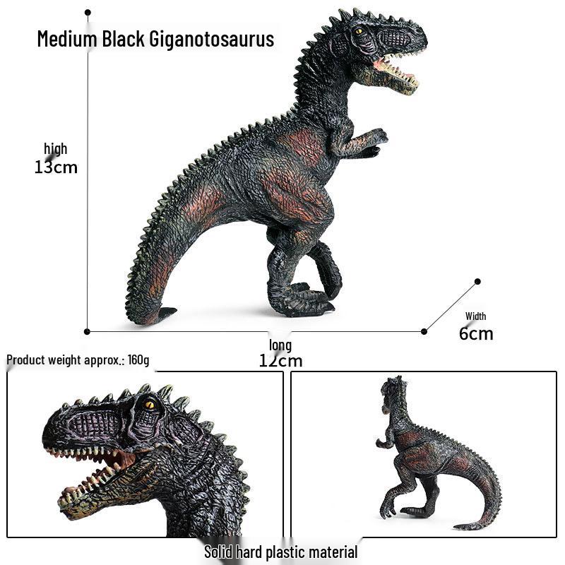 Children's Jurassic Dinosaur Toys: Gigantosaurus & Tyrannosaurus Rex Models