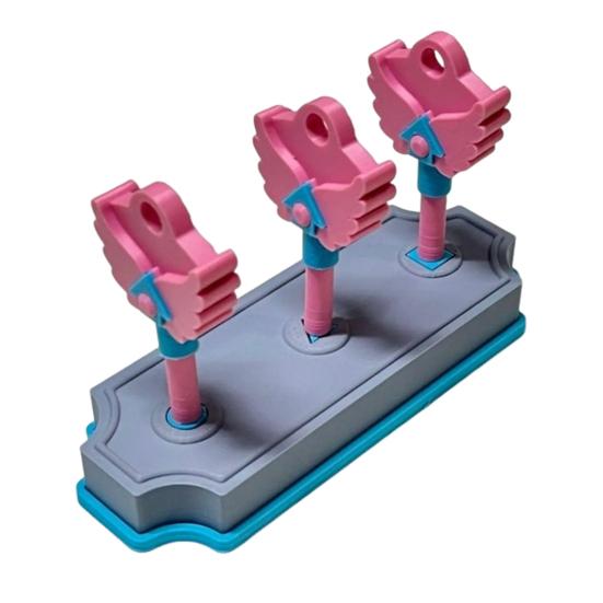 Adorno de Llave Impreso en 3D con Base Inspirado en Drama de Juego Coreano Agujero Redondo Cuadrado Triángulo Decoración de Llaves