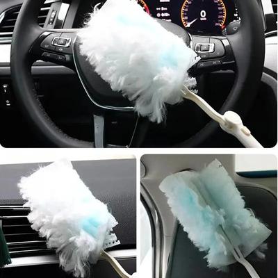 Spolverino Piumino Panno in Fibra Monouso Raccoglipolvere Elettrostatico Accessori per la Casa Strumenti per Spazzare e Pulire il Piano del Tavolo