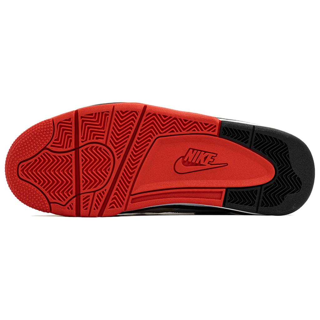 Nike Flight Legacy Kaleidoscope, Phoenix's Song, Shopping Bag High Top Vintage Basketball Shoes Men's Black White Red BQ4212-100(Team113-S-BOX)