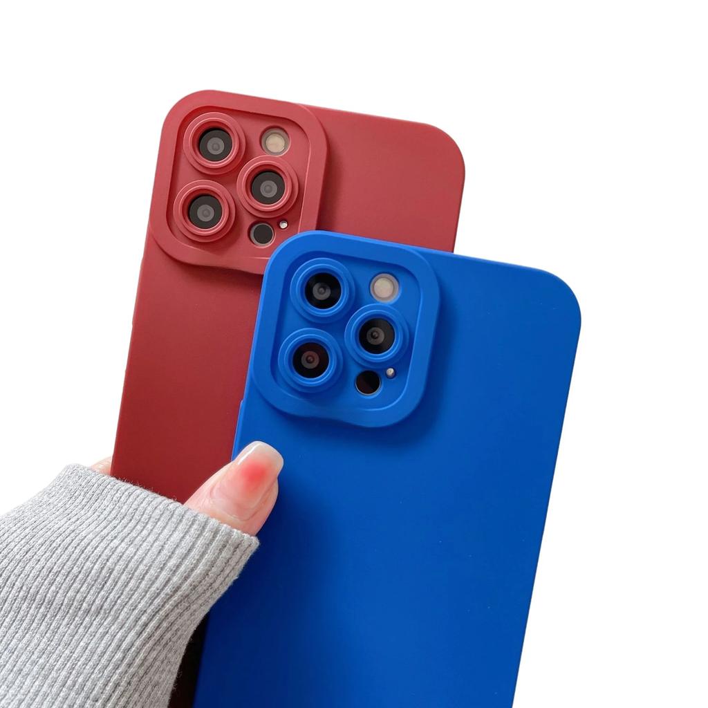 Luxury Black Shockproof Silicone TPU Phone Case For iPhone 16 15 14 13 12 Pro 11 Pro Max X Xs XR 7 8 Plus Protect Lens Cover