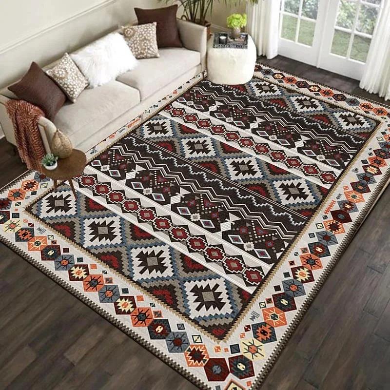 Nordic Moroccan Carpet Bedroom Living Room Dirt Resistant Carpet Bohemian National Style Home Decor Washroom Floor Mat