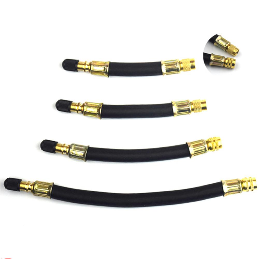 Stainless Steel Mesh Wrapped Flexible Braided Metal BRASS Rubber TYRE VALVE EXTENSION Flexible TRUCK TRANSIT VAN Car ADAPTOR Tire Chucks 1
