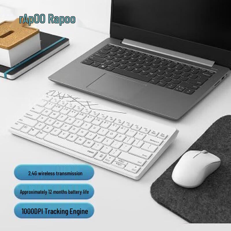 Rapoo 8000S Wireless Silent Keyboard Mouse Combo