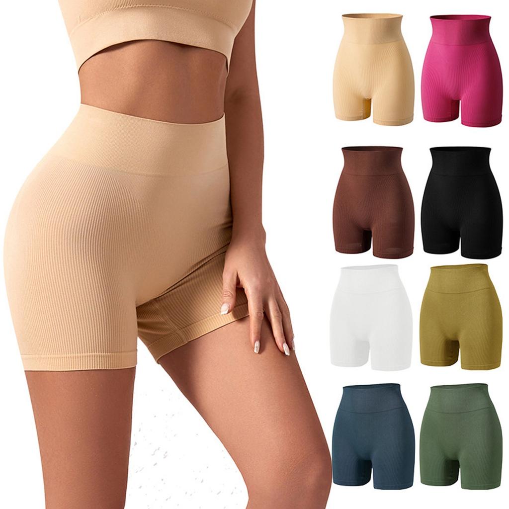 High Waist Shaping Seamless Women's Body Sculpting Underwear Butt Lifting Anti-Exposure Safety Shorts Elastic Breathable Fabric