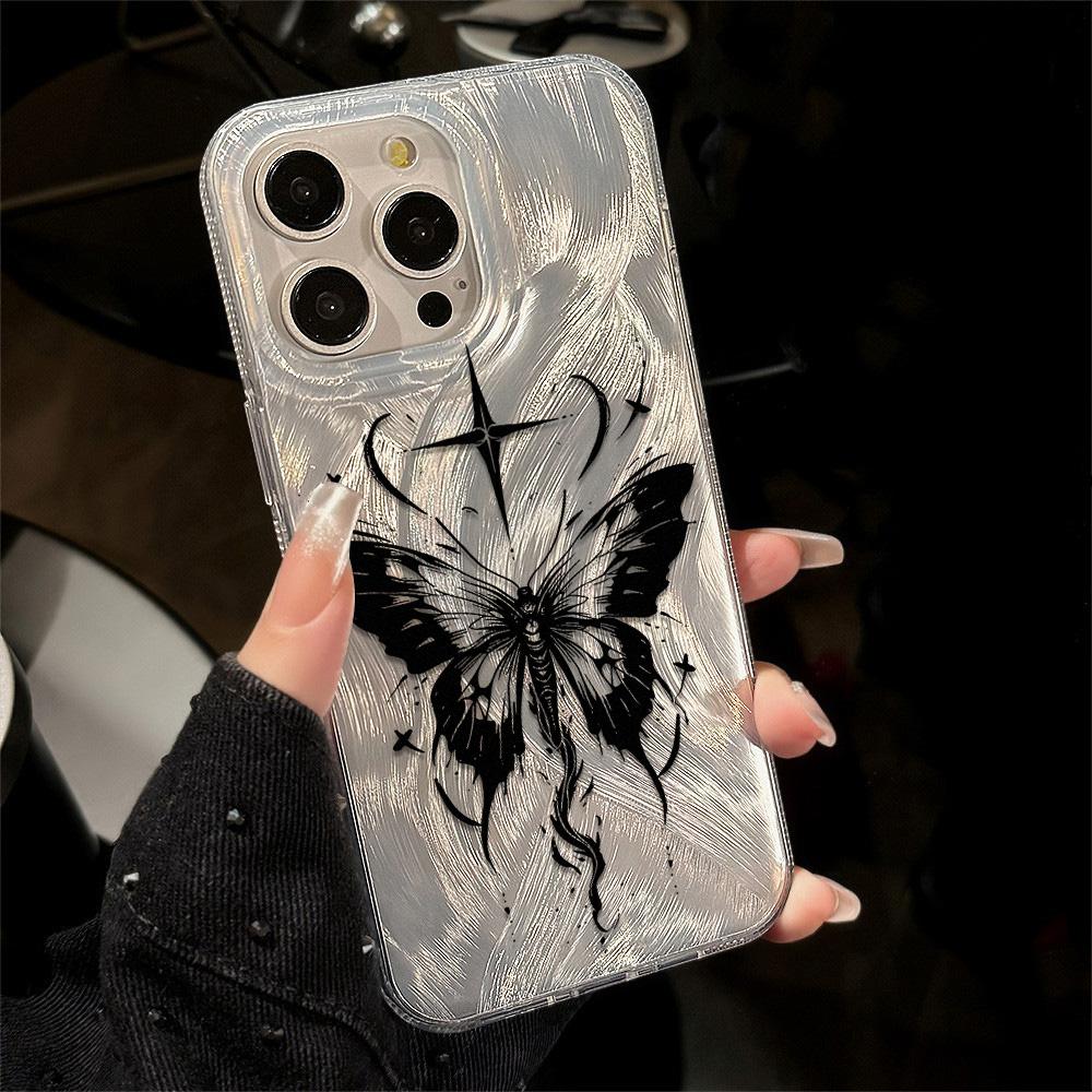Husă de telefon Feather Luster pentru Samsung A53 A14 A33 A12 A32 S24 S23 Plus S20 S21 FE pentru iPhone 17 15 16 13 Pro 17 16 Pro Max Husă de telefon cu fundă fluture