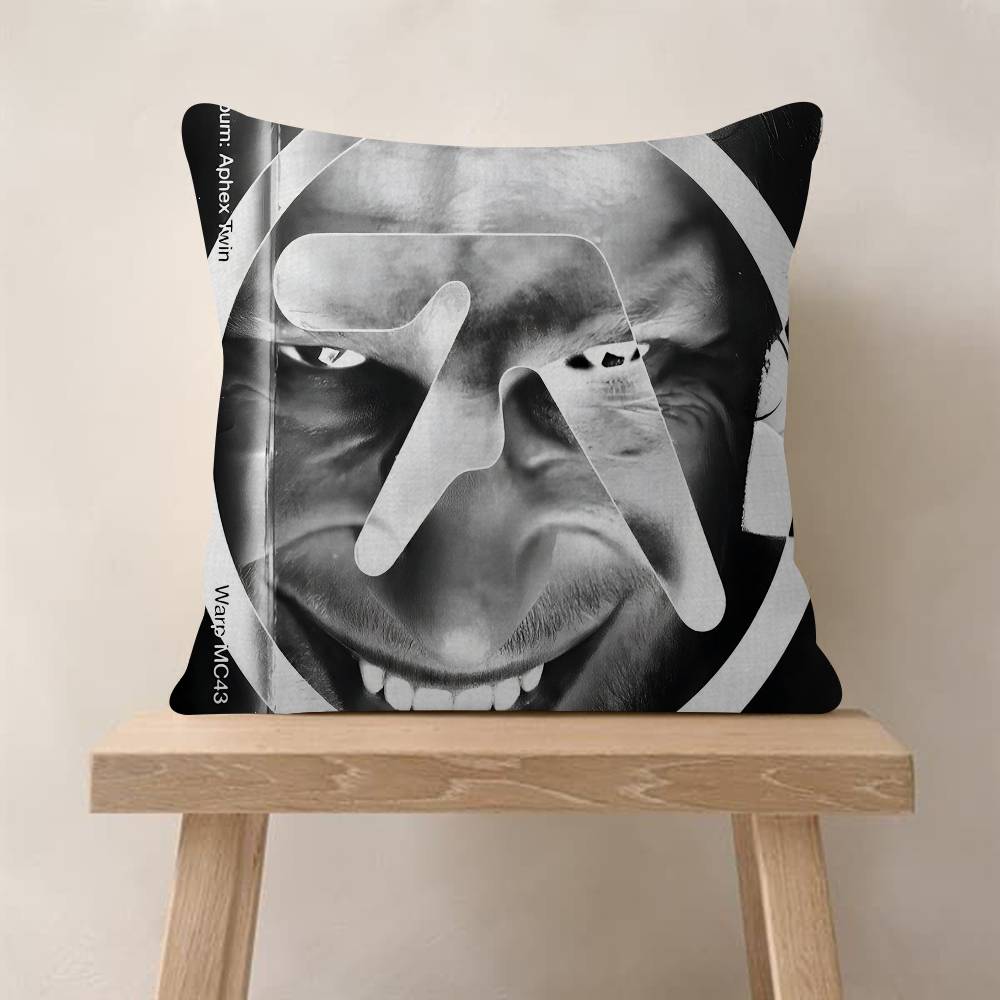 Aphex TTwin DJ Retro Pillow Anime Pillow Sofa Bed Head Pillow Cover Cushion Cover Fashion