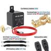 Remote Battery Disconnect Switch 200A, DC12V Top Post Negative Battery Shut Offs Switch for Car Truck Vehicle