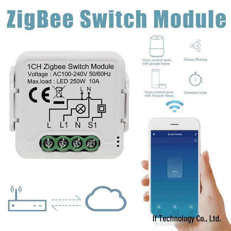 Tuya Zigbee Alexa-Enabled Smart WiFi Switch Module for Voice and APP Control