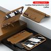 Leather Phone Case for Samsung Galaxy Z Fold 7 6 5 4 3 Fold7 Fold6 Fold5 Magnetic Hinge Stand Back Cover with Mirror Film YYC006
