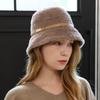 Essa Winter Mink Fur Belt Bucket Cloche Hat Bucket Hat
